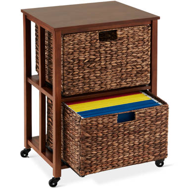 Birdrock home abaca 2 deals tier file cubby cabinet